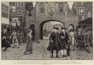 Johnson Centenary, Dr Johnson ve Boswell, Fleet Caddesi